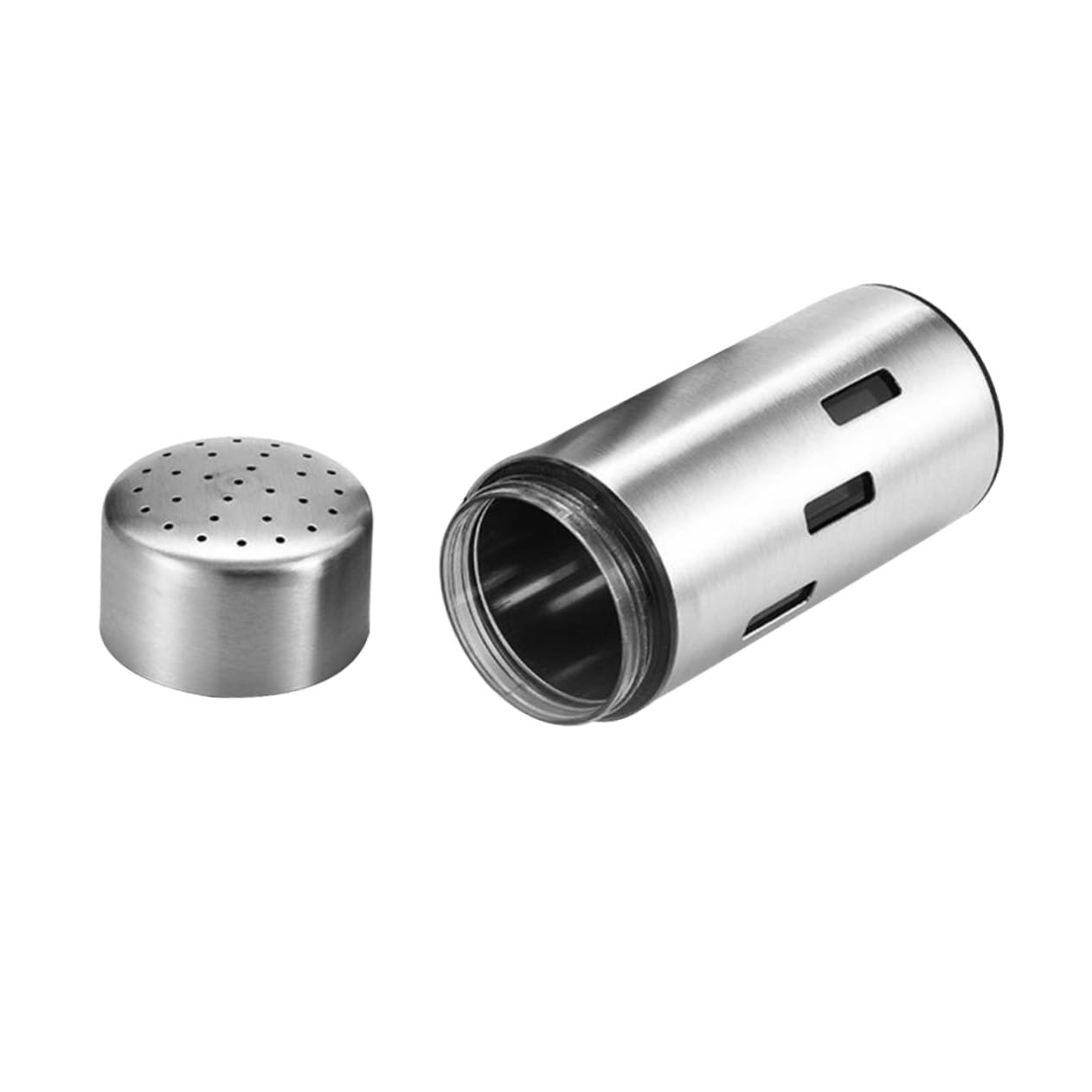 Unomor Seasoning Box Condiment Pots Pepper Jar Stainless Steel Spice Bottle Pepper Grind Bottle