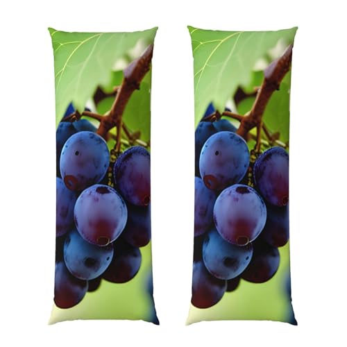Housse de coussin de corps imprimé raisin anti-transpiring et douce - 2