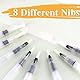 8 Stück Wasserstift Set, Wasserpinsel Stifte mit Befüllbarer Wassertank, Aquarell Water Brush Pens, Pinsel Für Wasserfarbenmalerei, Kalligraphie Künstlerische Malerei