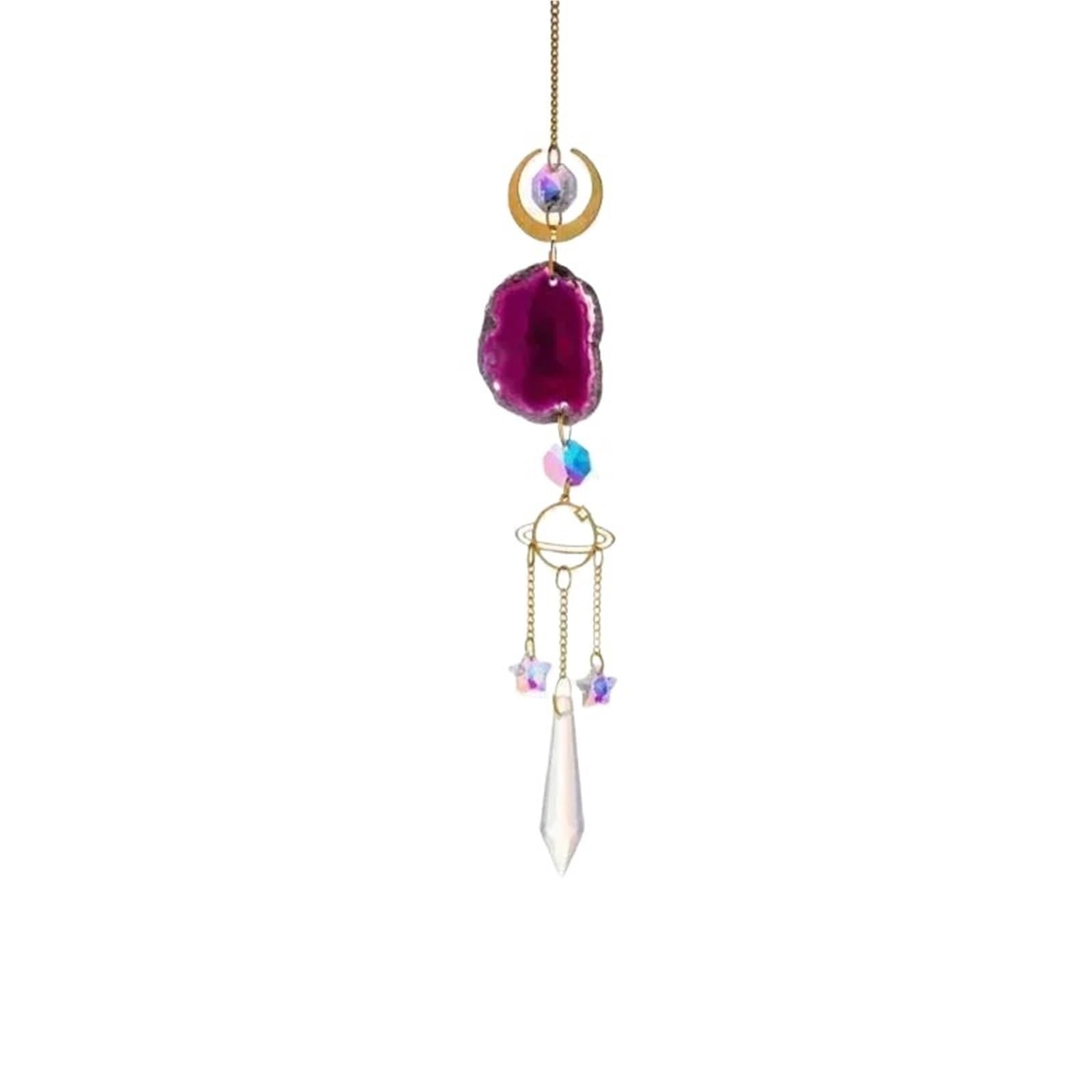 ZUXWUX Sun Catcher Hanging Crystals For Windows Suncatcher Crystal Prism Balls Rainbow Maker(Color6)