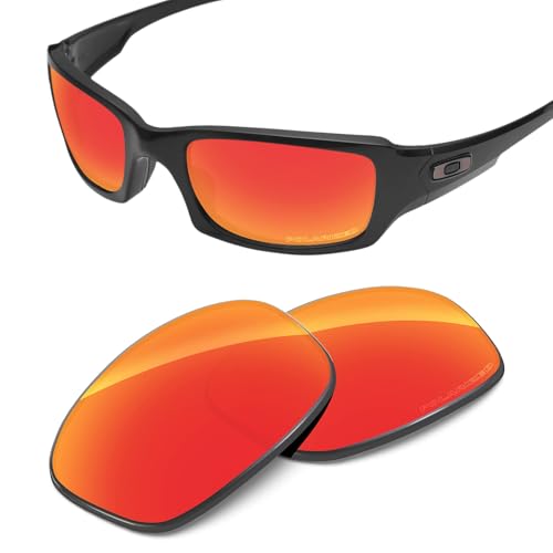 Image of Performance Lenses Compatible with Oakley Fives Squared OO9238, Polarized, UV Protection, Anti-Scratch