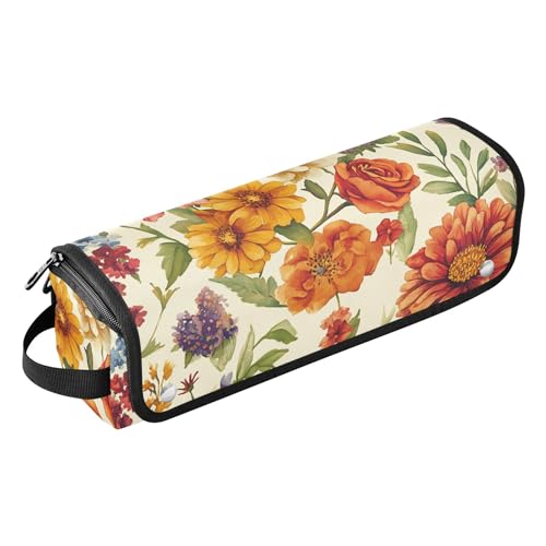 Funda 2-en-1 para plancha y rizador de viaje floral miniatura 1