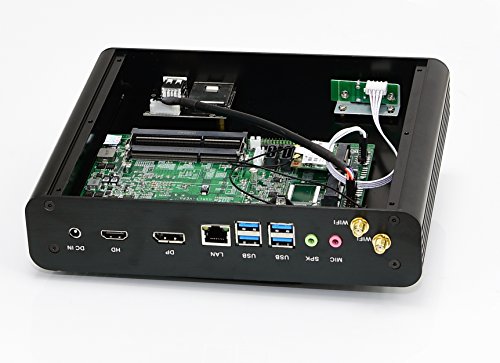 Image of KINGDEL Fanless Ultra-Silent Desktop PC, i7 8th Gen. Cores CPU Office Computer, 16GB DDR4 RAM, 1TB NVME SSD, 4K:4096x2304, HD+DP, 8xUSB, Gigabit Ethernet, WF+BT, Silent Working