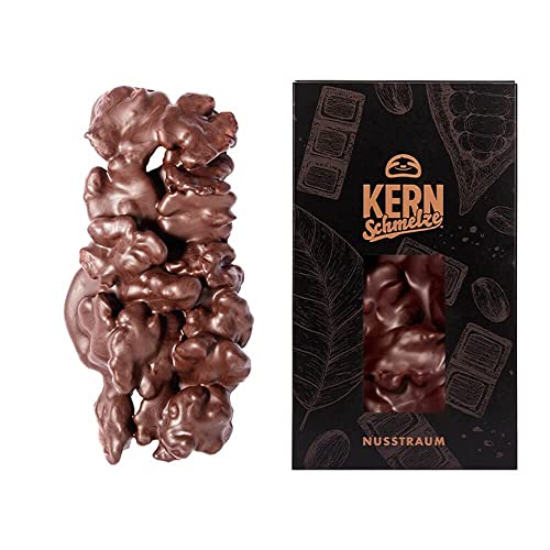 KERNschmelze Nusstraum 350g - Manufaktur Schokolade mit Nüssen - Zartbitterschokolade Walnuss - Edle belgische… – Bild 2