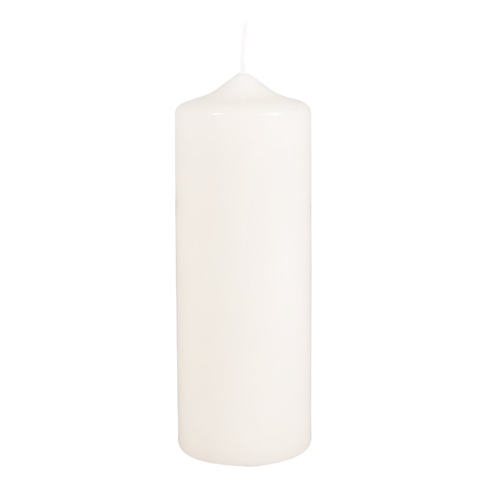 Rayher Vela Pilar 3140596 Color Crema, 20 x 7 cm, Parafina RAL, para Decoración y Ceremonias