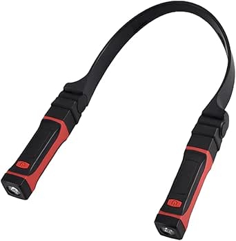 Lampe Frontale LED Cou Noir - Rechargeable USB, Magnétique, Idéale Camping Et Extérieur