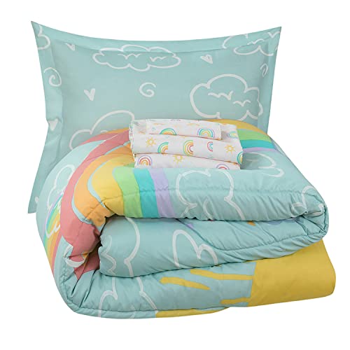 Kidz Mix Rainbow Clouds Bed In A Bag, Twin #TOP6
