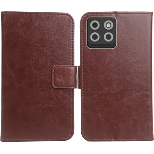Anybird Braun Premium PU Leder Tasche Schutz Hülle Handy Hülle Wallet Cover Etui Ledertasche Für UP Mobile Mover Edition 6.95