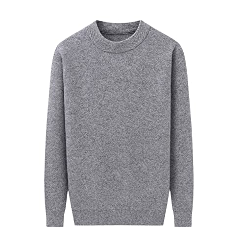 Pull cachemire homme WEGUKRI col rond chaud et épais idéal pour les sorties d'hiver