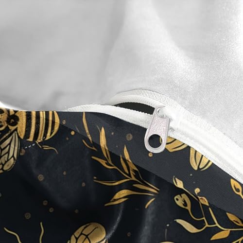 Parure de lit garçon 140x200 super douce housse couette abeilles - 8