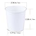 Bathroom Cup 500 Pack 4 OZ Espresso Cups Luckypack Sampling Paper Coffee Cups For Hot and Cold Beverages Plain White Disposable Travel To Go Small Cups