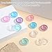 10 Pcs Sample Containers with Lids, 2 Gram Mini Makeup Cosmetic Sample Plastic Containers Refillable Round Cosmetic Samples Pots Jars for Lip Balms Lotion Beauty Products (Multi color Lids)