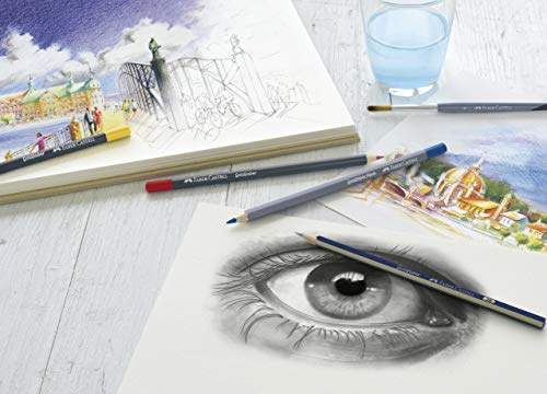 Image of Faber-Castell 48 Triangular Colour Pencils Gold Faber Graphite Pencil - HB BOX OF 12