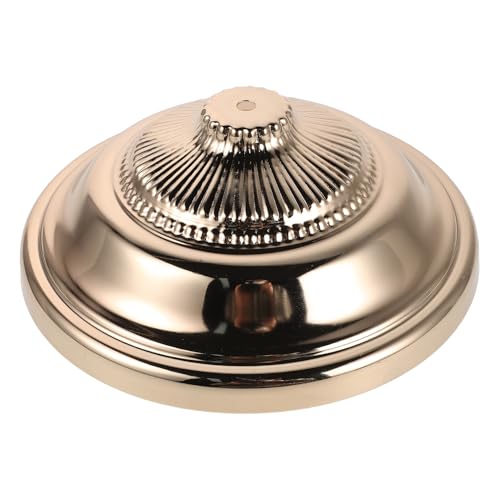 Socle de lampadaire en fer rond de 260 mm avec trou central de 10 mm