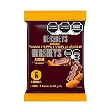 HERSHEY´S – Barra de Chocolate con Leche y Almendras Pack 6 piezas de 38 g, Chocolate con Almendras Enteras, Sabor...