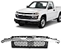 PERFIT LINER New Replacement Parts Front Dark Gray Grille Grill With Chrome Molding Compatible With CHEVROLET Colorado Pickup Truck 04-12 Fits LS LT Model GM1200518 12335794