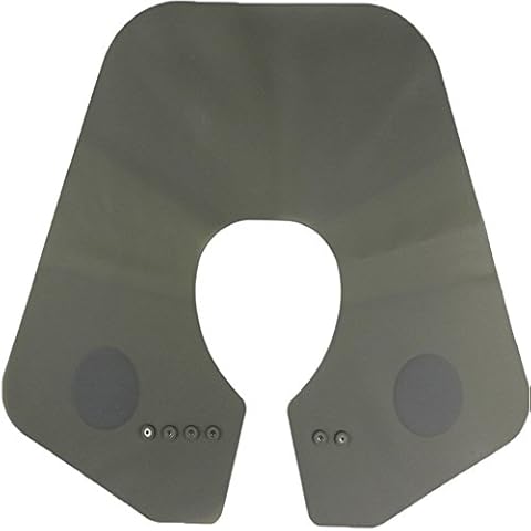 Da Jia Inc Silicone Cutting Collar Neck Shield Magnetic Waterproof Coloring Cape Professional Barber Hair Shawl - Grey Cover