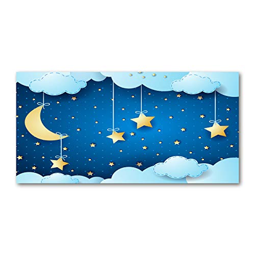 Fond de hotte 100x50cm Tulup pour illuminer votre décoration de cuisine bleu