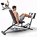 PASYOU Leg Press Machine, Adjustable Weight Bench with Leg Extension, 1300LBS Weight Capacity Leg Press Machines for Home Gym Full Body Exercise, Leg Workout Equipment with Dumbbell Rack
