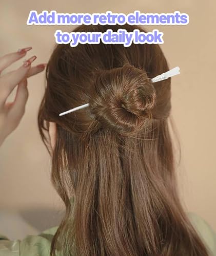 Image of Hair Stick for Bun, 3Pcs Hair Pins for Women, Juda Stick for Hair Bun with Elegant Design, Chinese Hair Pin for Everyday and Special Occasions