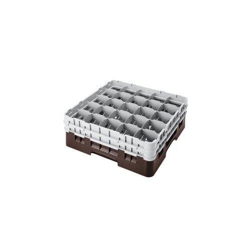 Camrack Glass Rack, W/2 Extenders, Full Size, 25 Compartments, 3-1/2'' Max. Dia., 5-1/4'' Max. (4 Pieces/Unit)