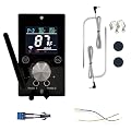 Upgraded WiFi Controller Replacement for Pit Boss?Traeger?Z Grills?Asmoke Pellet Grills, Digital Charcoal Grill Smoker with Smart APP Control & Real-Time Temp Monitoring, Incudes 2 Meat Probes