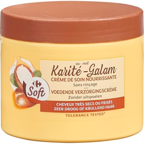 Crème cheveux sans rinçage Carrefour Soft lot de 4 soin de 300 mL
