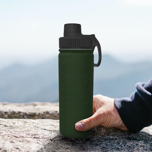 Hunter Trinkflasche mit Blumenmuster, für Camping, Wandern, Edelstahl, doppelwandig, isoliert