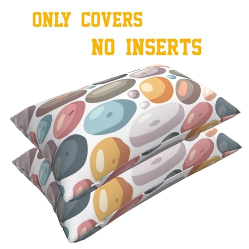 Housse coussin 50x80 cm imperméable lot de 2 rectangle jardin - 5