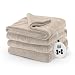 Sunbeam Heated Blanket | Microplush, 10 Heat Settings, Mushroom, Twin - BSM9KTS-R772-16A00