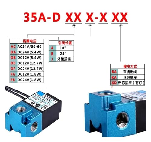 Électrovanne 35A-CA-DDAA-1BA à commutation rapide pour air comprimé