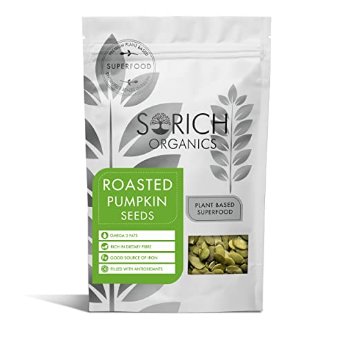Image of Sorich Organics Roasted Pumpkin Seeds for Eating 200gm | Healthy Diet Snacks | Immunity Booster | Fiber Rich Superfood