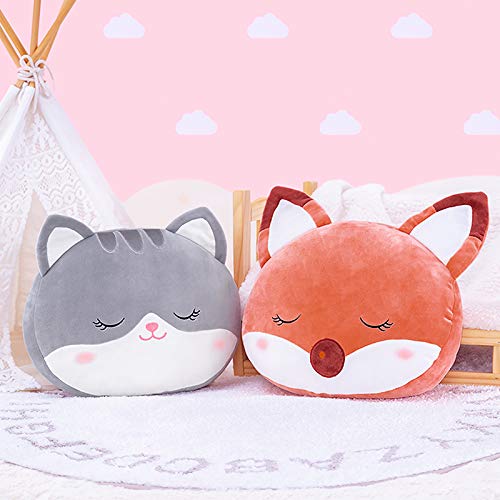 Lazada Kids Plush Pillow Fox Animal Pillows Toy Soft Gift Baby Girl Gifts Brown 15 Inches #TOP6