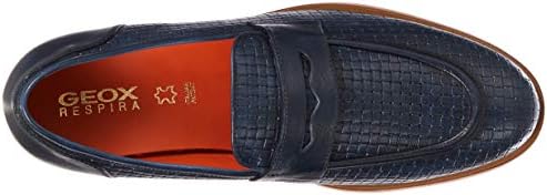 Geox Men's U Bayle A Loafers, Blue (Navy C4002), 8.5 UK | Image 4