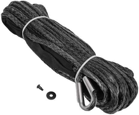 Winch Synthetic Rope 104232 90' long-3/8 Hook/Loop Ends fits VR E...