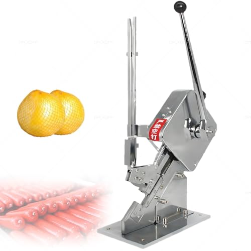 Professional Manual U-Shaped Sausage Clipper and Plastic Bag Sealing Machine,Heavy-Duty All-Steel Construction,Adjustable Seal Tightness,For Supermarkets,Butcher Shops & Food Processing Plants