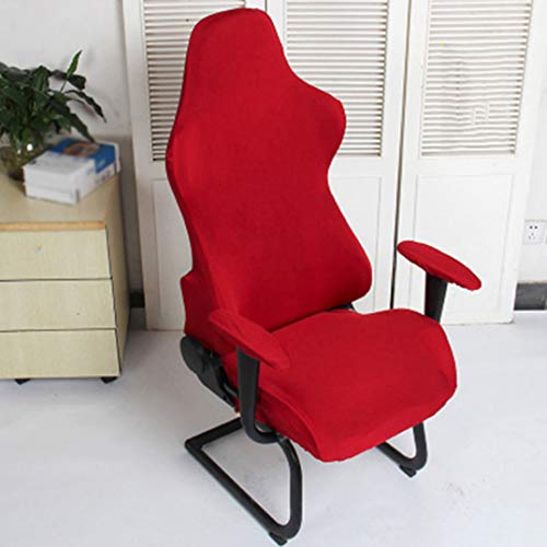 KKONION Stretchable Computer Armchair Cover Anti-Dirty Removable Polyester Slipcover for Reclining Racing Gaming