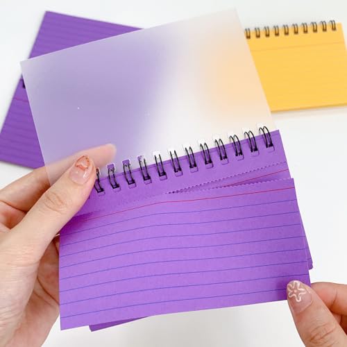 Bloc-notes à spirale fini les feuilles déchirées lot de 8 blocs lignés - 7