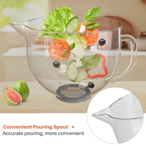 Tazón de vidrio compatible con KitchenAid 4.5 y 5 cuartos miniatura 4