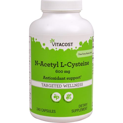 Vitacost N-Acetyl L-Cysteine, 600 mg, 240 Capsules Vitacost N-Acetyl L-Cysteine, 600 mg, 240 Capsules
