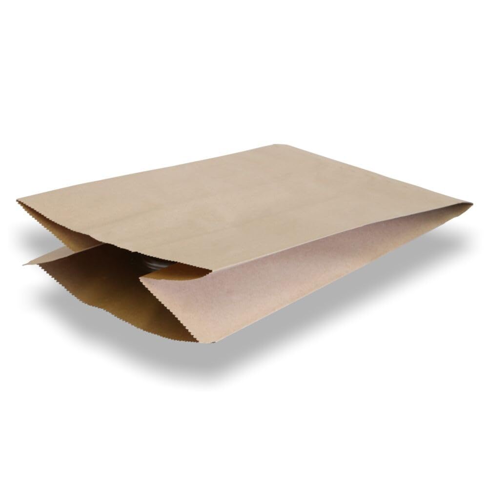 Papier-Kompostbeutel, Müllbeutel, Braun, nassfest, 20 + 16 x 36 cm, 500 Stück