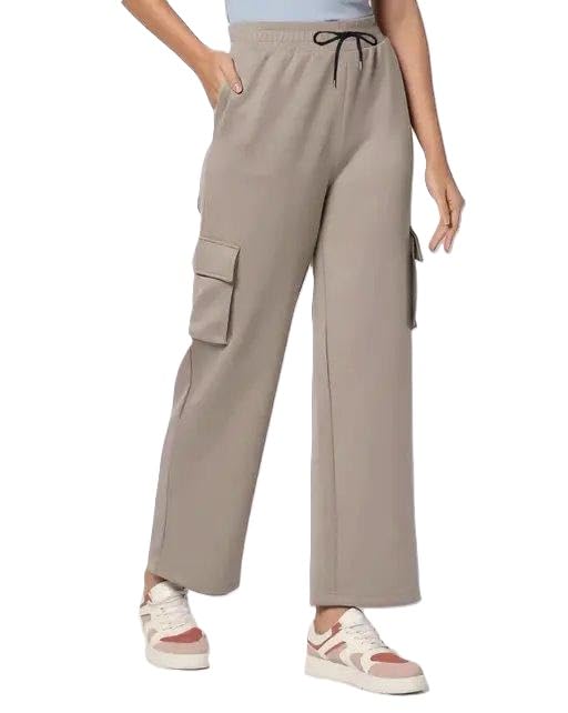 Image of Women Cargo Pants 4 Pocket Design Casual Comfortable Utility Style Everyday Travel Outdoor Outfit