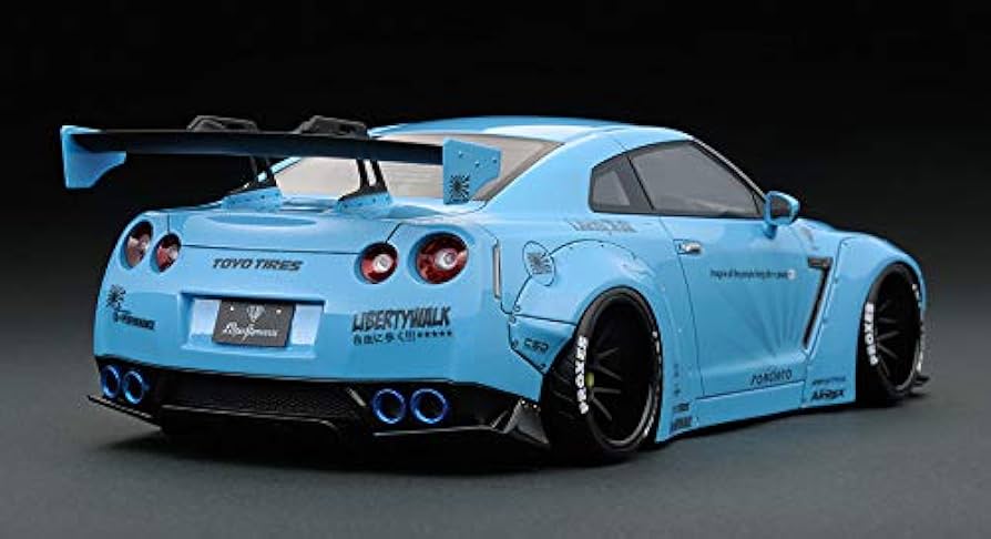 イグニッションモデル 1/18 日産 GT-R (R35) IG1758 ブルー Amazon | イグニッションモデル 1/18 LB WORKS GT-R (R35