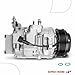 Zoncar 98332 Automotive Air Conditioning Compressor with Clutch Compatible with 2011-2015 Explorer 3.5L Naturally Aspirated, 2013-2015 Police Interceptor Utility 3.7L