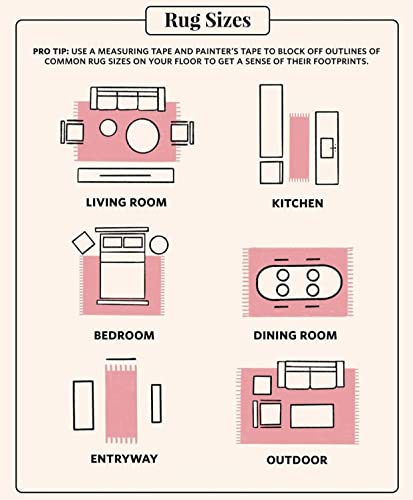 Tapete decorativo rectangular moderno 2x3ft lavable miniatura 7