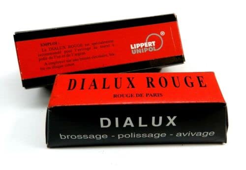 2 Pack Dialux Red Rouge Polishing Compound Gold Jewelry Polish Buffing Rouge 2 Red Bars by JTS