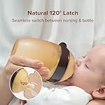 Silicone Baby Bottles That Mimic Breastfeeding for Breastfed Babies Who Refuses Bottle Toddler Boy Girl Infant Breast Like Formula Nursing Bottle Wide Neck Non Toxic 8oz/240mL 3-7 Months - Image 3