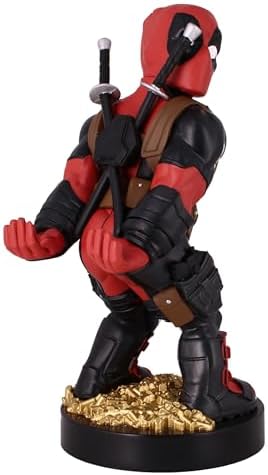 Cableguys - Rear View Deadpool Marvel Phone Holder & Collectable Desktop Gaming Accessories Holder - Stable Phone Stand for holding Phones/iPhone/Samsung and Most Controllers