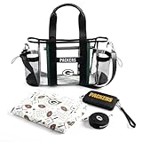 WEAR by Erin Andrews Green Bay Packers Clear Stadium Baby Bag