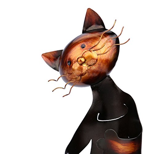 Tooarts-Weinflaschenhalter - Metall-Skulptur - für Dekoration katze